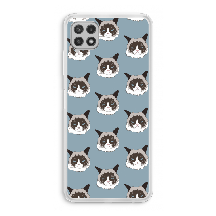 It's a Purrr Case: Samsung Galaxy A22 4G Transparant Hoesje