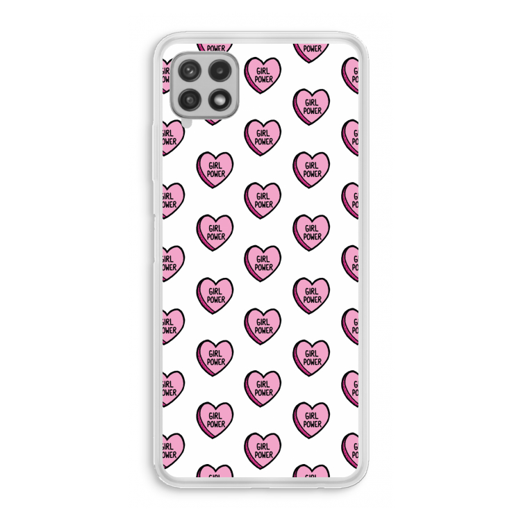GIRL POWER: Samsung Galaxy A22 4G Transparant Hoesje