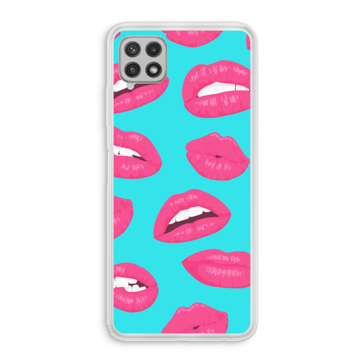 Bite my lip: Samsung Galaxy A22 4G Transparant Hoesje