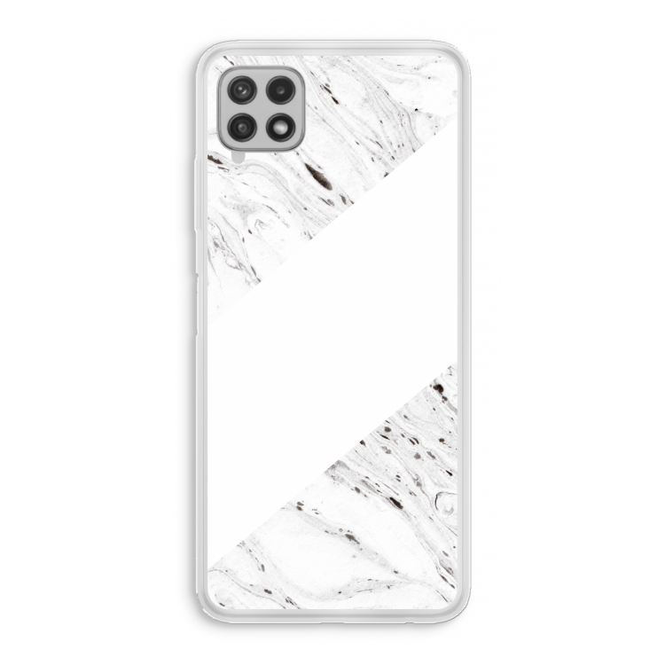 Biggest stripe: Samsung Galaxy A22 4G Transparant Hoesje