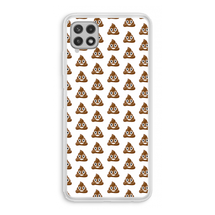 Poop emoji: Samsung Galaxy A22 4G Transparant Hoesje