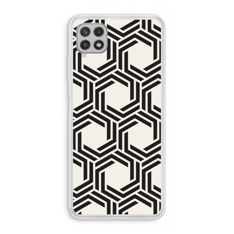 Geometrisch patroon: Samsung Galaxy A22 4G Transparant Hoesje