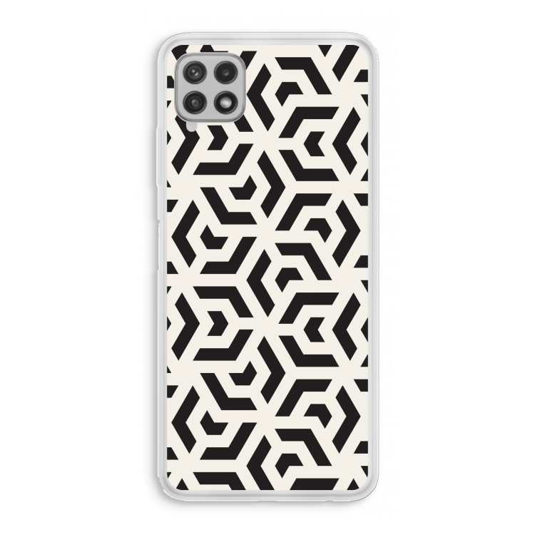 Crazy pattern: Samsung Galaxy A22 4G Transparant Hoesje