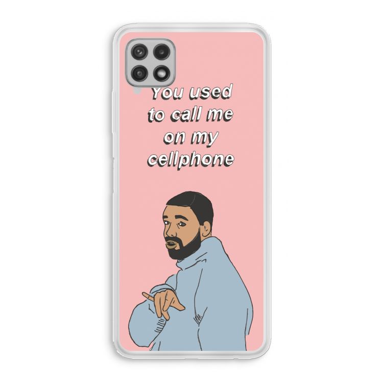 Hotline bling: Samsung Galaxy A22 4G Transparant Hoesje
