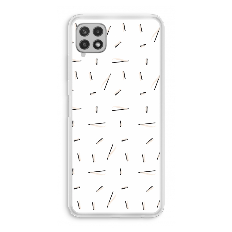 Hipster stripes: Samsung Galaxy A22 4G Transparant Hoesje