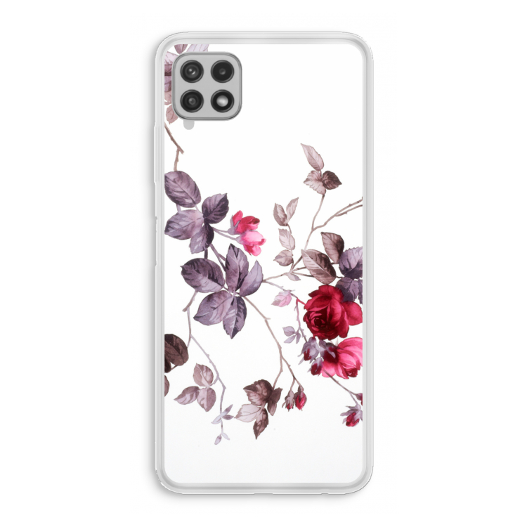 Mooie bloemen: Samsung Galaxy A22 4G Transparant Hoesje