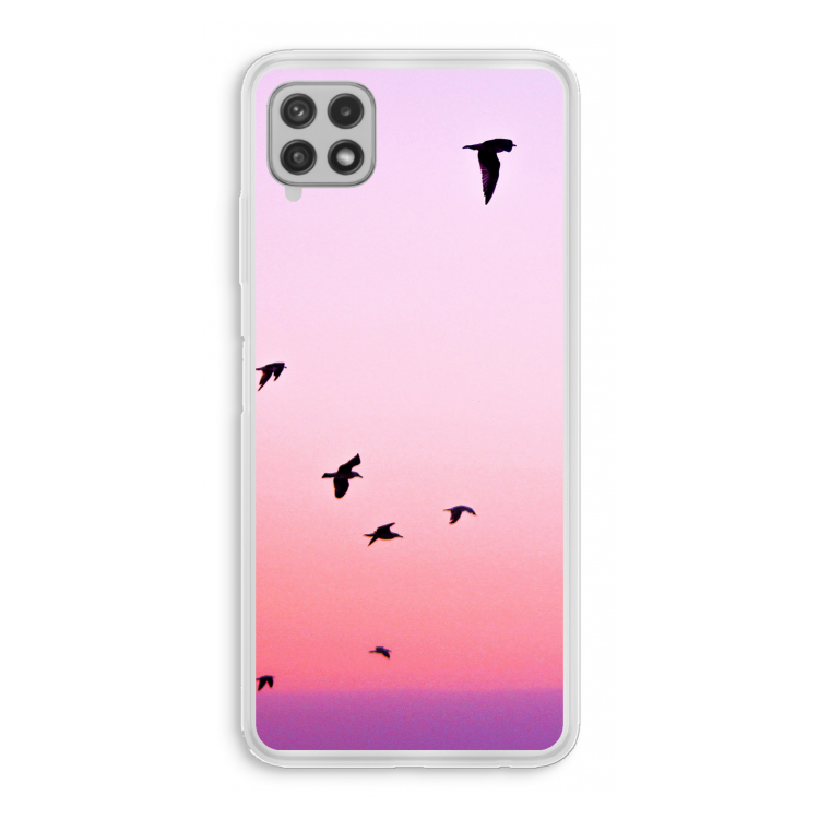 Fly away: Samsung Galaxy A22 4G Transparant Hoesje