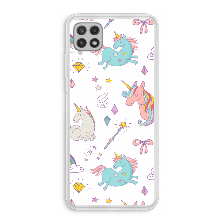 Fantasiewereld: Samsung Galaxy A22 4G Transparant Hoesje