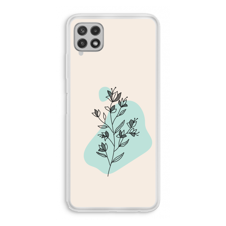 Violets are blue: Samsung Galaxy A22 4G Transparant Hoesje