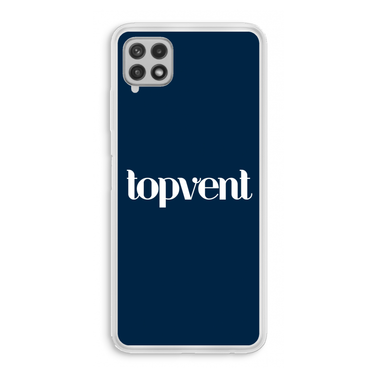 Topvent Navy: Samsung Galaxy A22 4G Transparant Hoesje