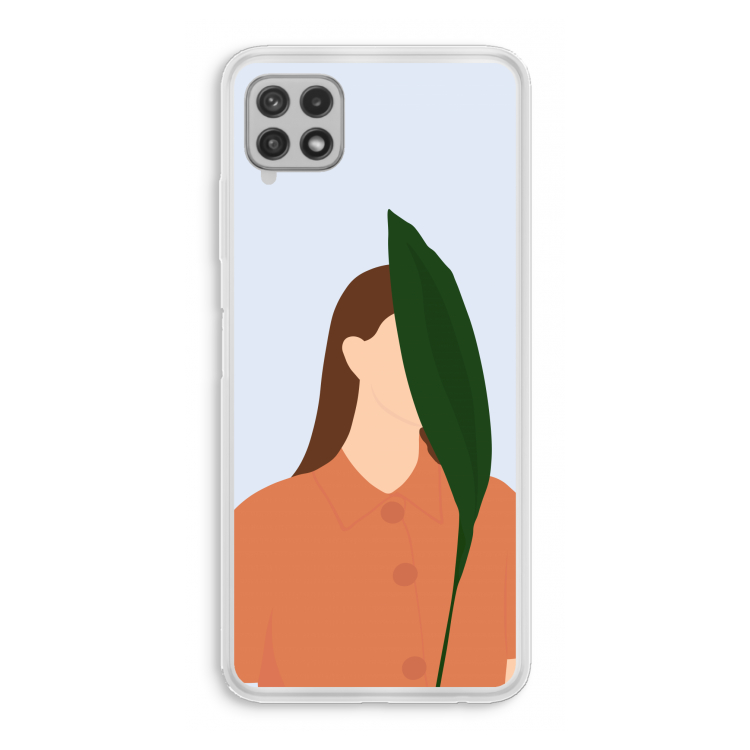 Leaf: Samsung Galaxy A22 4G Transparant Hoesje