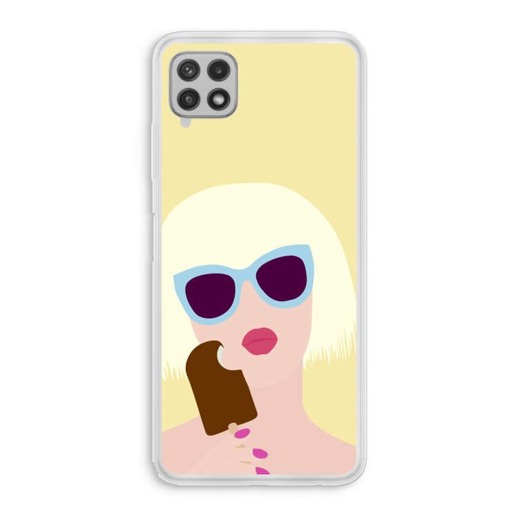 Ice cream: Samsung Galaxy A22 4G Transparant Hoesje