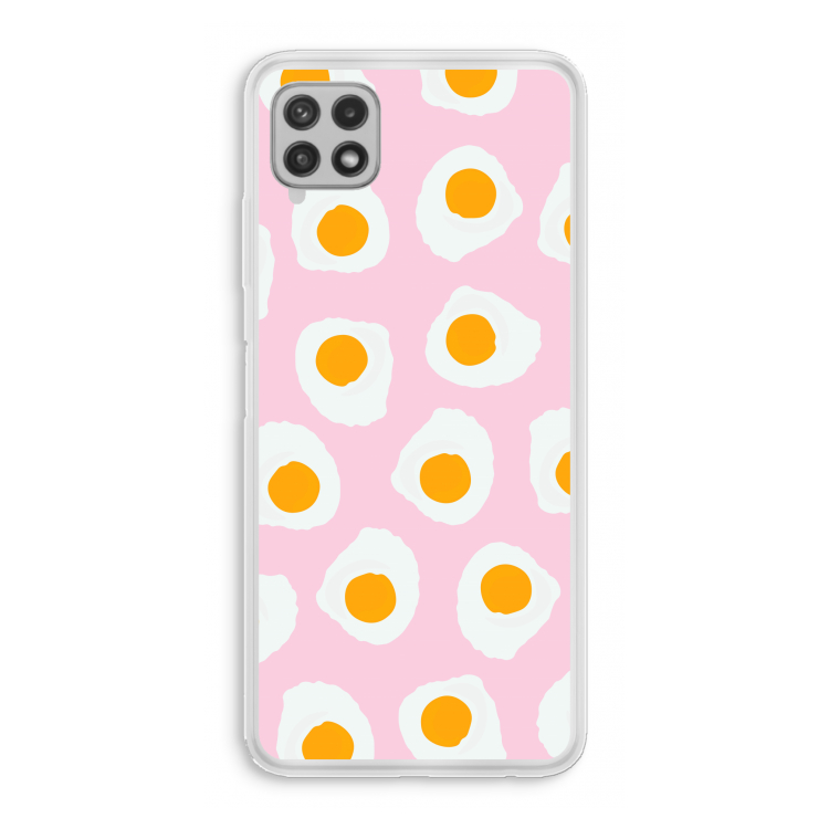 Dancing eggs: Samsung Galaxy A22 4G Transparant Hoesje