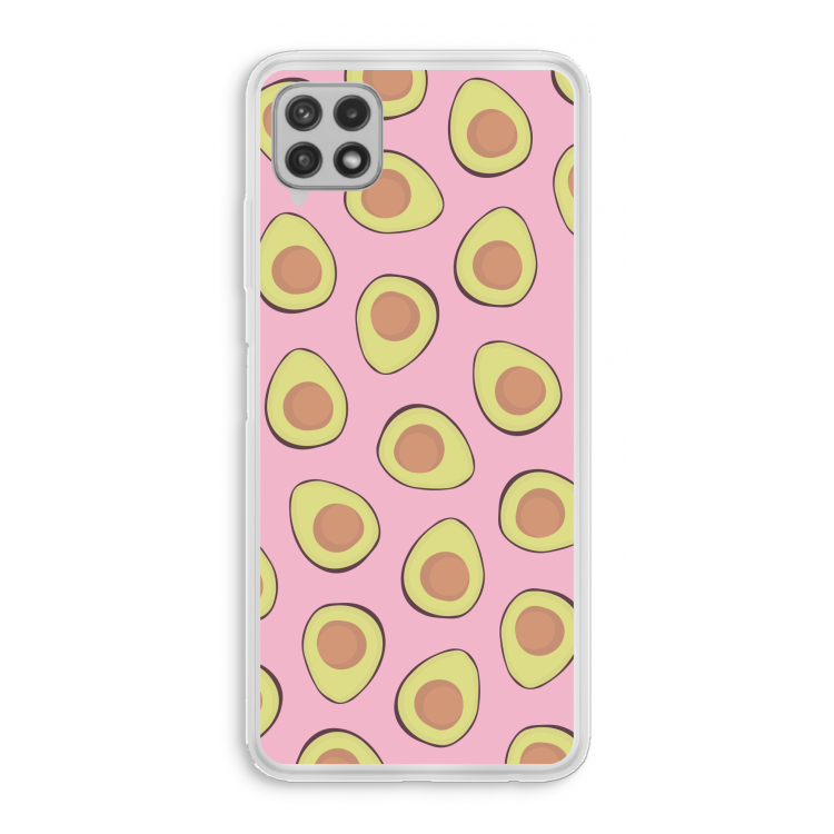 Dancing avocados: Samsung Galaxy A22 4G Transparant Hoesje