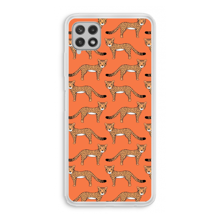 Cheetah: Samsung Galaxy A22 4G Transparant Hoesje