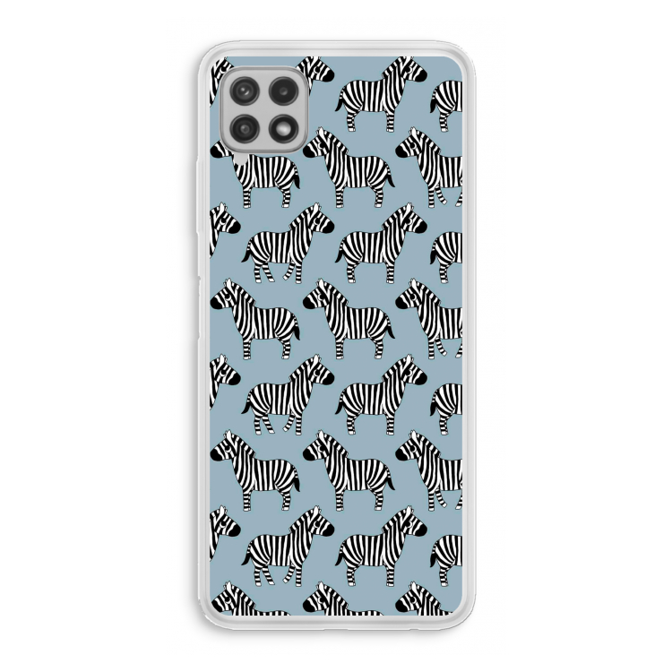 Zebra: Samsung Galaxy A22 4G Transparant Hoesje