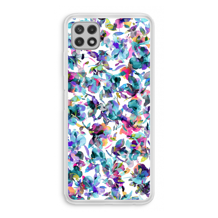 Hibiscus Flowers: Samsung Galaxy A22 4G Transparant Hoesje