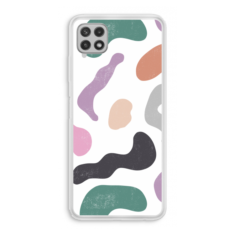 Memphis Shapes: Samsung Galaxy A22 4G Transparant Hoesje