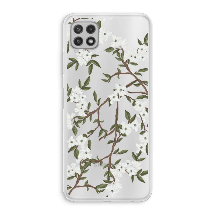 Blossoming spring: Samsung Galaxy A22 4G Transparant Hoesje
