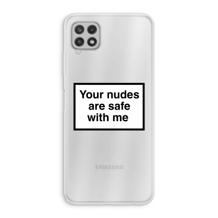 Safe with me: Samsung Galaxy A22 4G Transparant Hoesje