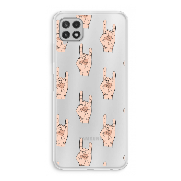 Rock: Samsung Galaxy A22 4G Transparant Hoesje