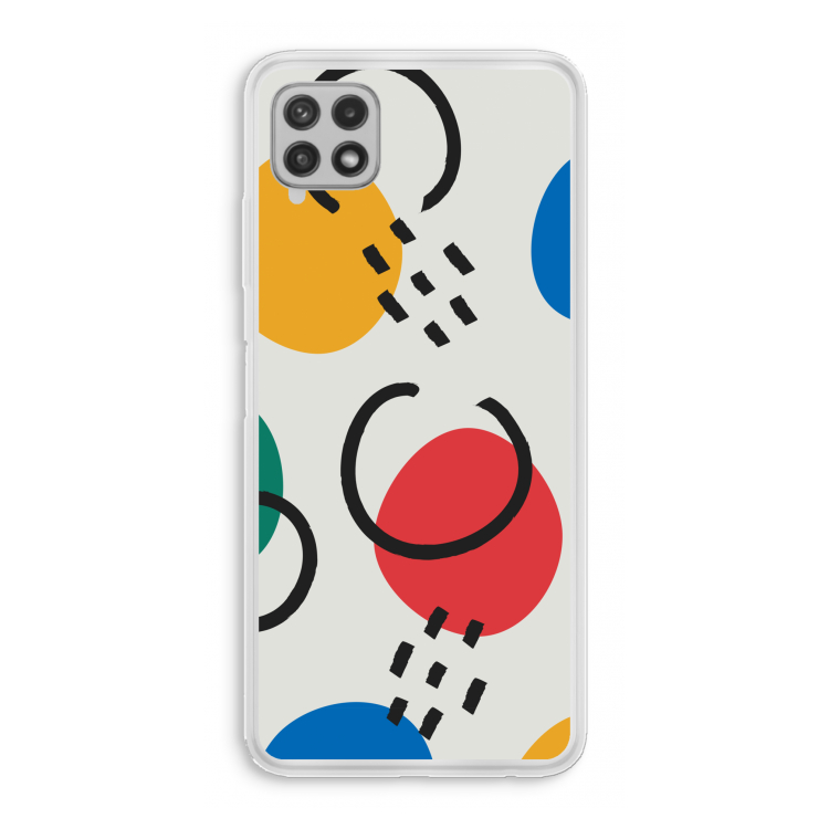 Illustratieve pop 3: Samsung Galaxy A22 4G Transparant Hoesje