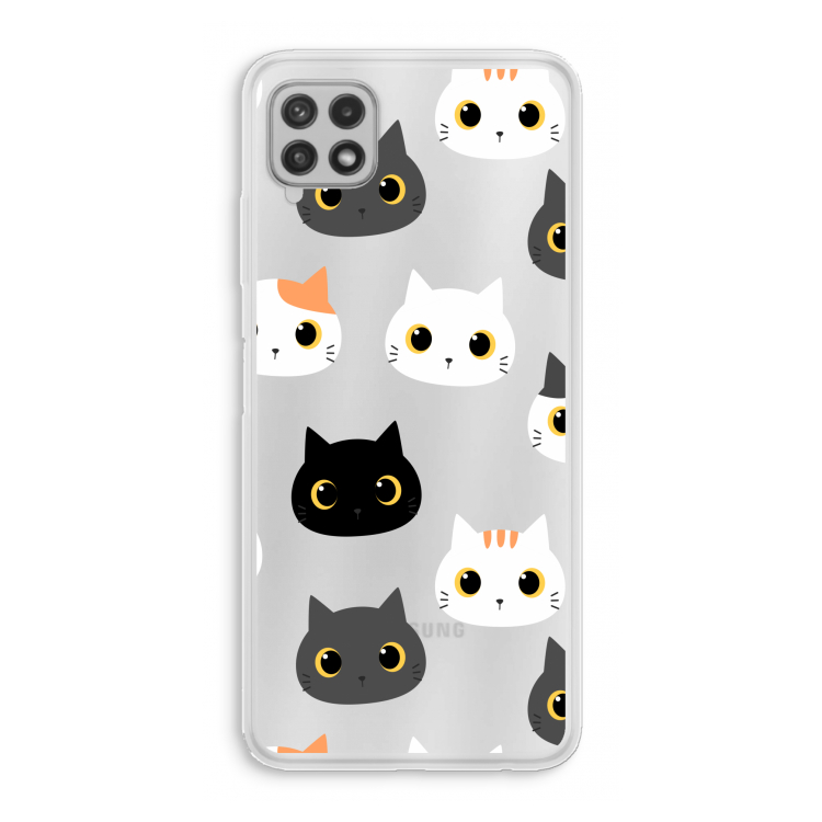 Katten: Samsung Galaxy A22 4G Transparant Hoesje