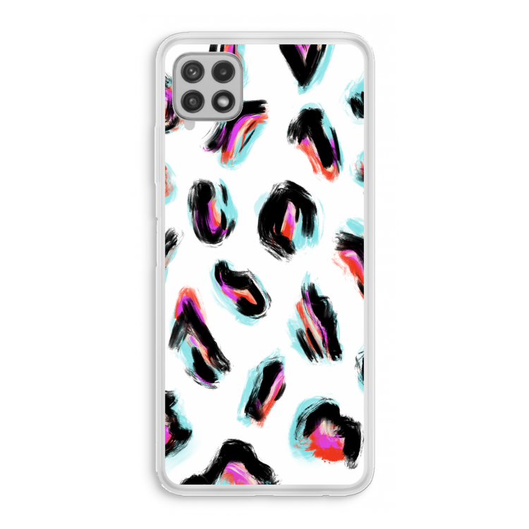 Cheetah color: Samsung Galaxy A22 4G Transparant Hoesje