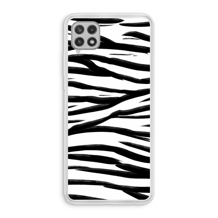 Zebra pattern: Samsung Galaxy A22 4G Transparant Hoesje
