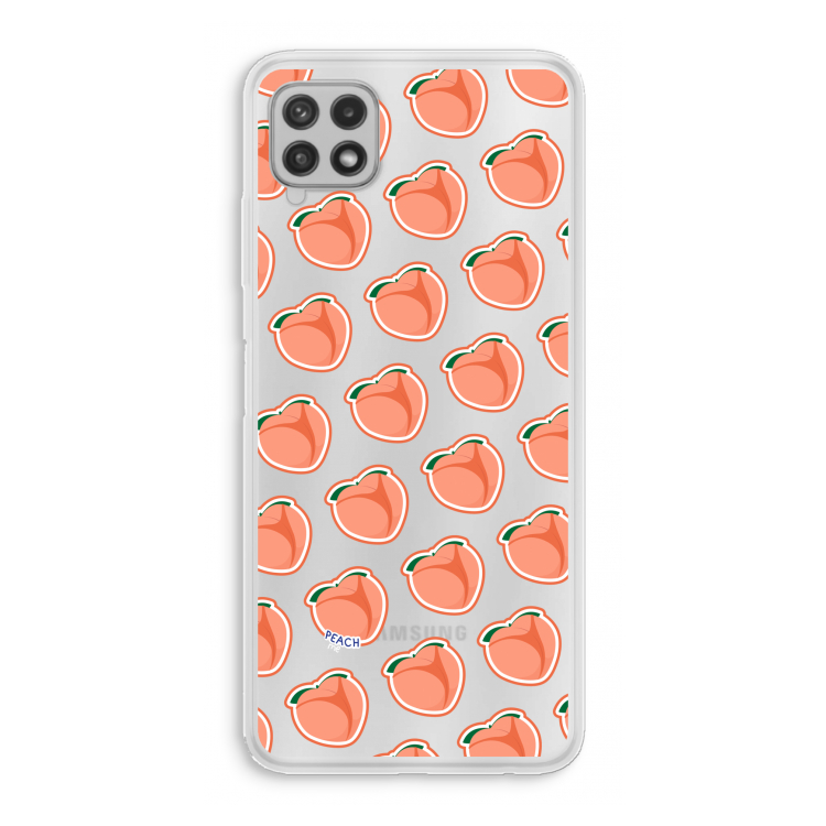 Just peachy: Samsung Galaxy A22 4G Transparant Hoesje