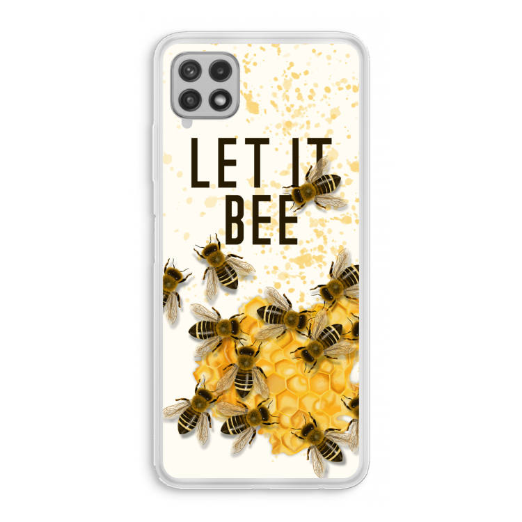 Let it bee: Samsung Galaxy A22 4G Transparant Hoesje