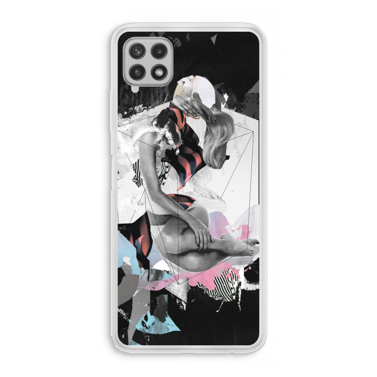 Camouflage de sommeil: Samsung Galaxy A22 4G Transparant Hoesje