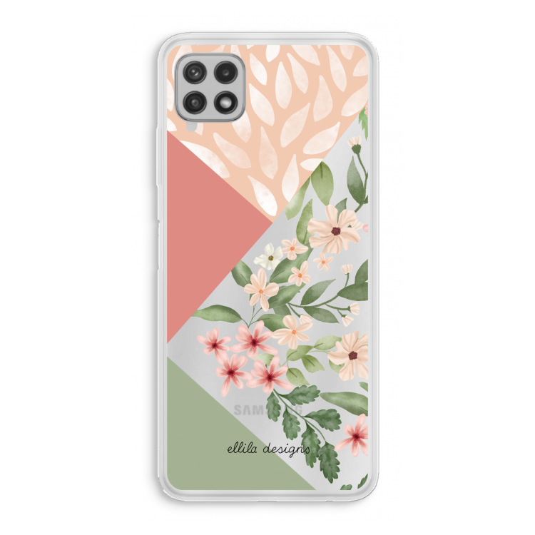 Sweet heaven geometrics: Samsung Galaxy A22 4G Transparant Hoesje