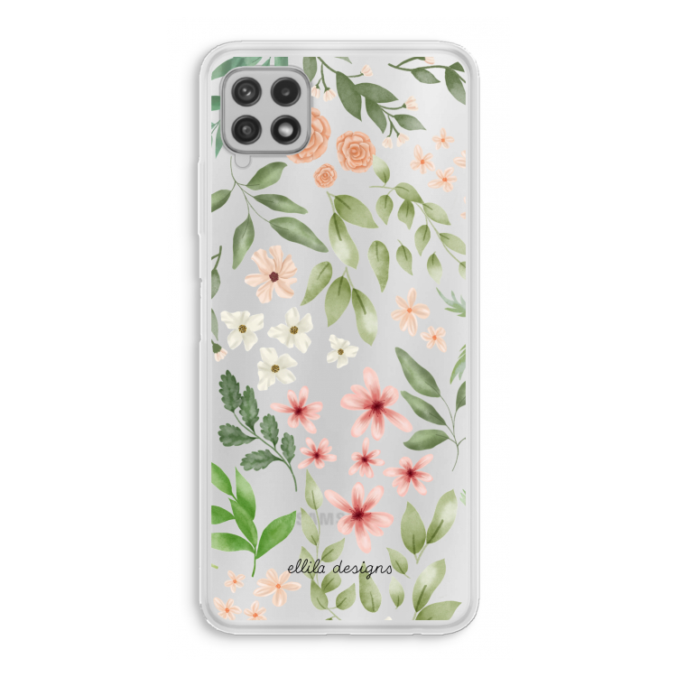 Botanical sweet flower heaven: Samsung Galaxy A22 4G Transparant Hoesje