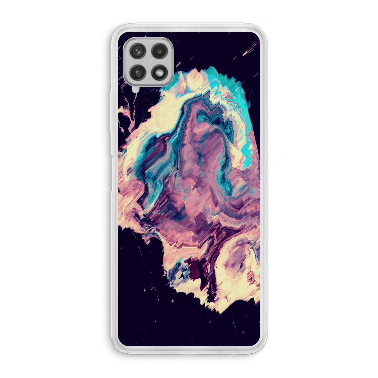 Cosmic Silence: Samsung Galaxy A22 4G Transparant Hoesje