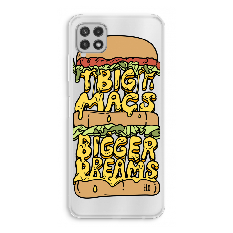 Big Macs Bigger Dreams: Samsung Galaxy A22 4G Transparant Hoesje