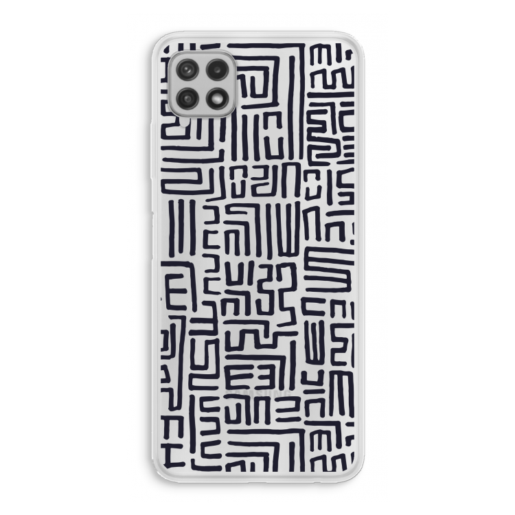 Moroccan Print: Samsung Galaxy A22 4G Transparant Hoesje