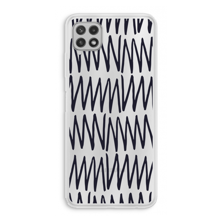 Marrakech Zigzag: Samsung Galaxy A22 4G Transparant Hoesje