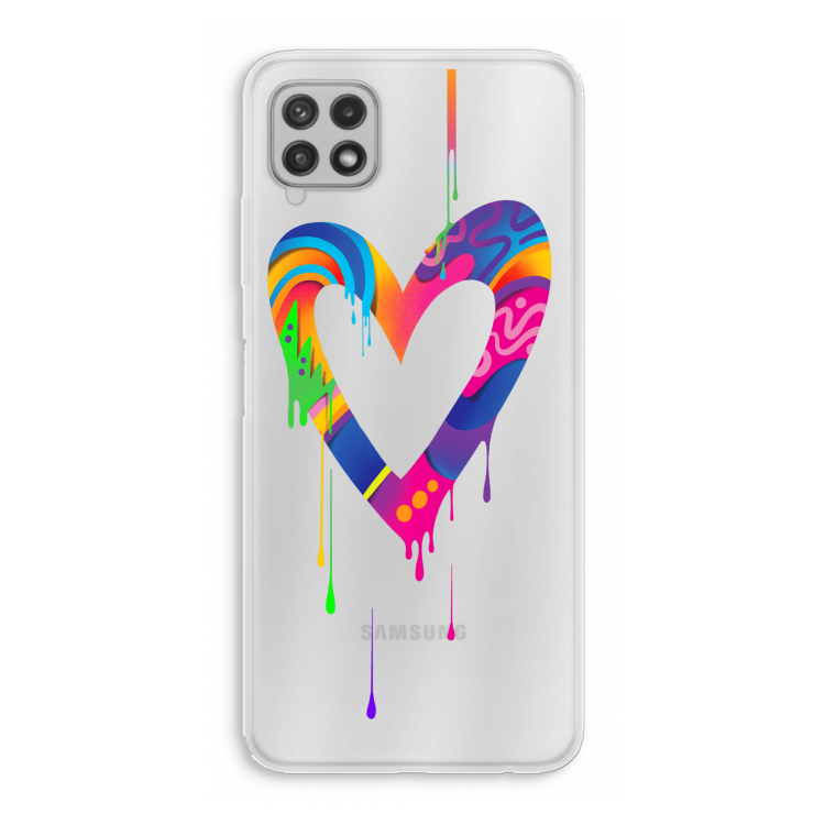 Melts My Heart: Samsung Galaxy A22 4G Transparant Hoesje