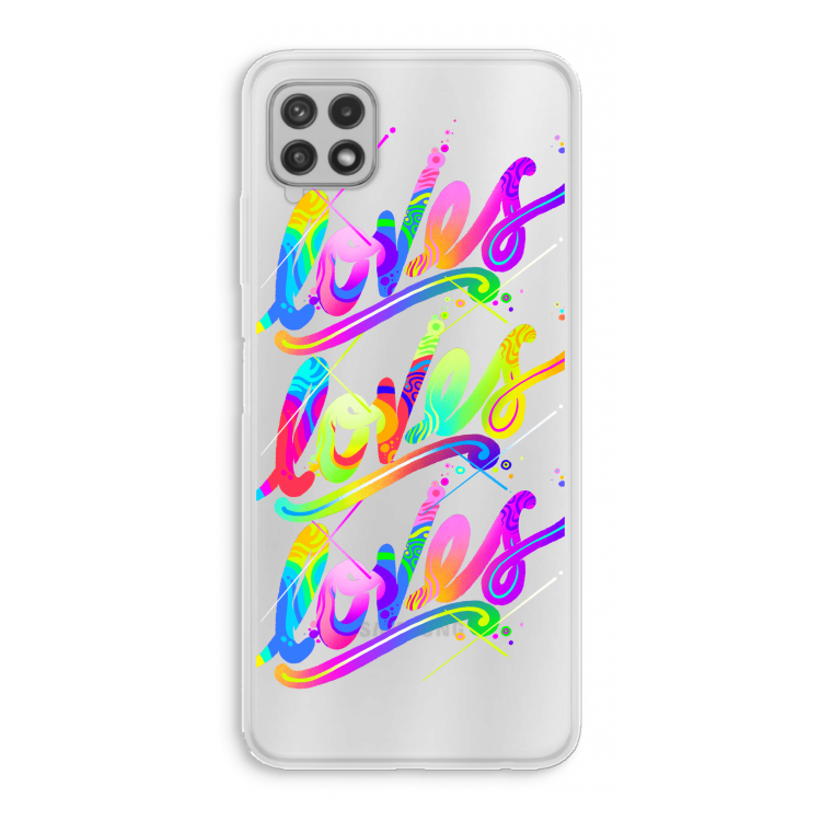 Loves: Samsung Galaxy A22 4G Transparant Hoesje