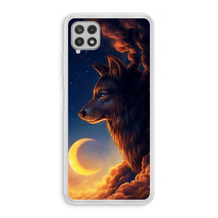 Night Guardian: Samsung Galaxy A22 4G Transparant Hoesje