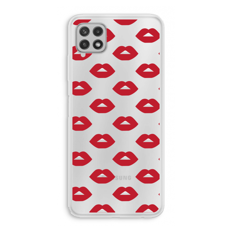 Lips: Samsung Galaxy A22 4G Transparant Hoesje