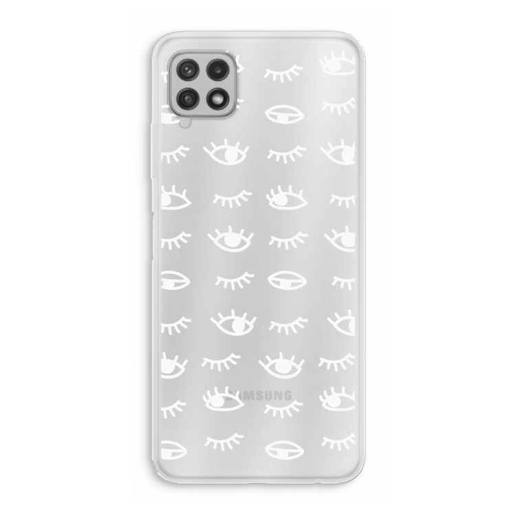 Eye pattern #3: Samsung Galaxy A22 4G Transparant Hoesje