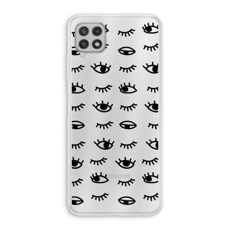 Eye pattern #2: Samsung Galaxy A22 4G Transparant Hoesje