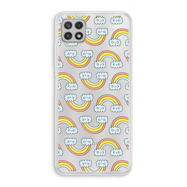 Regenboog: Samsung Galaxy A22 4G Transparant Hoesje