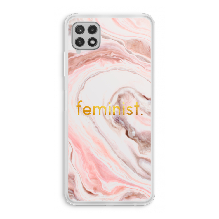 Feminist: Samsung Galaxy A22 4G Transparant Hoesje