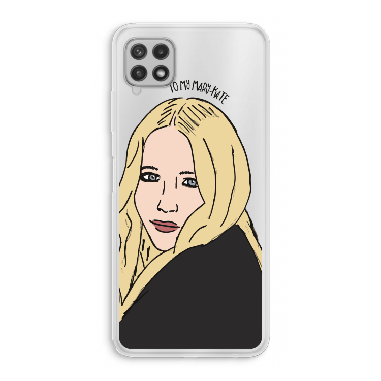 Mary Kate: Samsung Galaxy A22 4G Transparant Hoesje