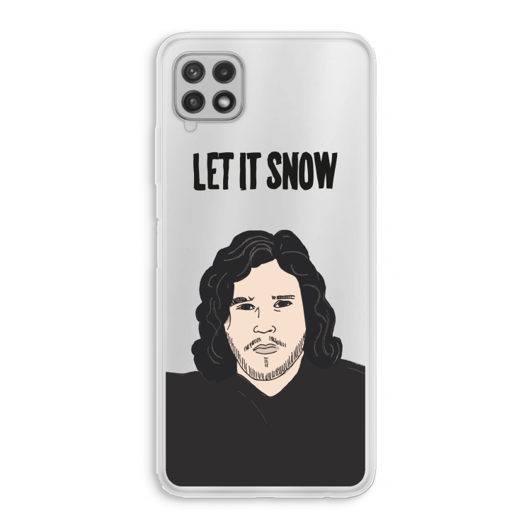 Let It Snow: Samsung Galaxy A22 4G Transparant Hoesje