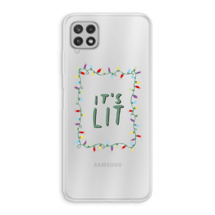 It's Lit: Samsung Galaxy A22 4G Transparant Hoesje
