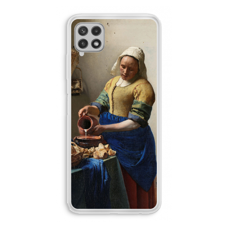 The Milkmaid: Samsung Galaxy A22 4G Transparant Hoesje